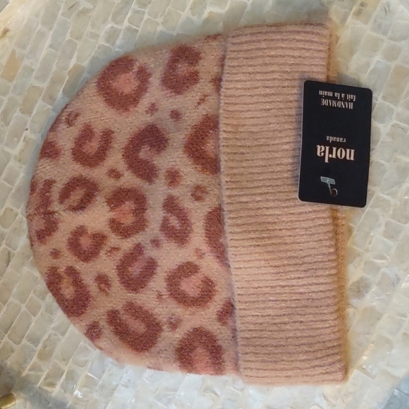 Norla Accessories - NORLA Alpaca/Wool/Cotton Blend Leopard Beanie